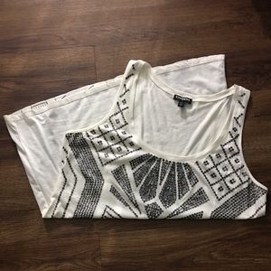 Express sequin tank top